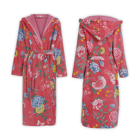 PIP Studio Good Evening Cotton Bath Robe Coral XL