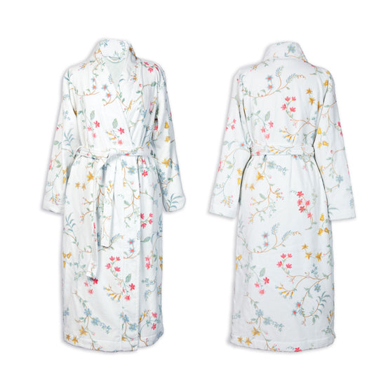 PIP Studio Les Fleurs Cotton Bath Robe White M