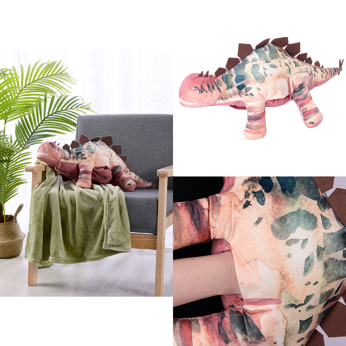 Happy Kids Dino Novelty Cushion/Throw