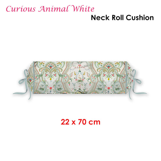 PIP Studio Curious Animal White Neck Roll Cushion