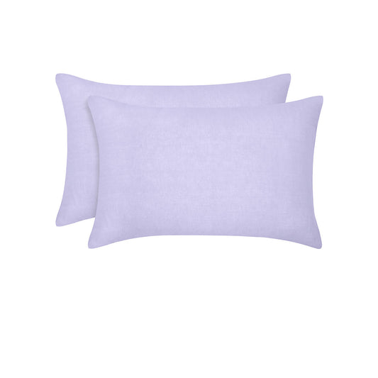 Vintage Design Homewares Pair of Lilac French Linen Standard Pillowcases 48 x 73cm