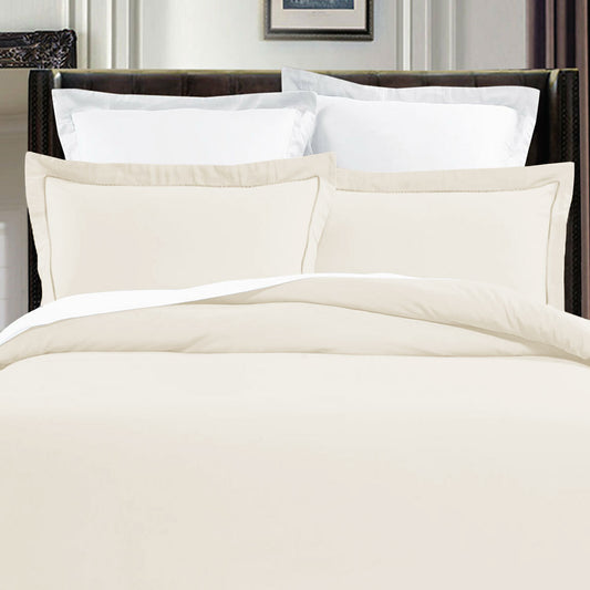 Grand Aterlier Pima Cotton Ivory Quilt Cover Set King