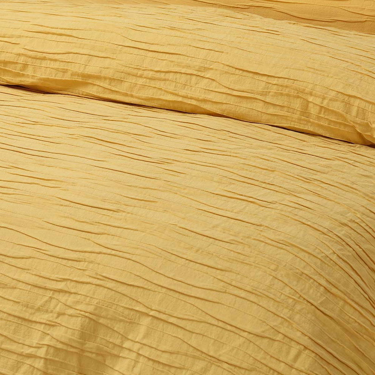 Vintage Design Homewares Malvern Ochre Cotton Quilt Cover Set King