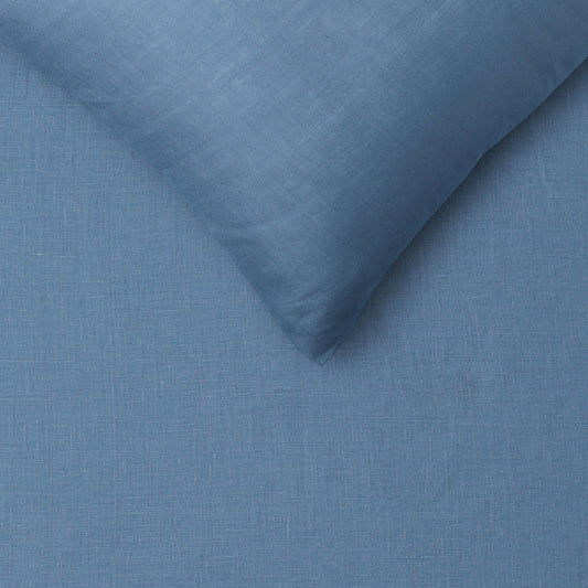 Vintage Design Homewares 100% Linen Brilliant Blue Sheet Set Super King