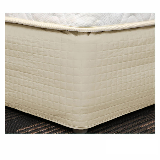 Easy Fit Quilted Valance Latte - Single