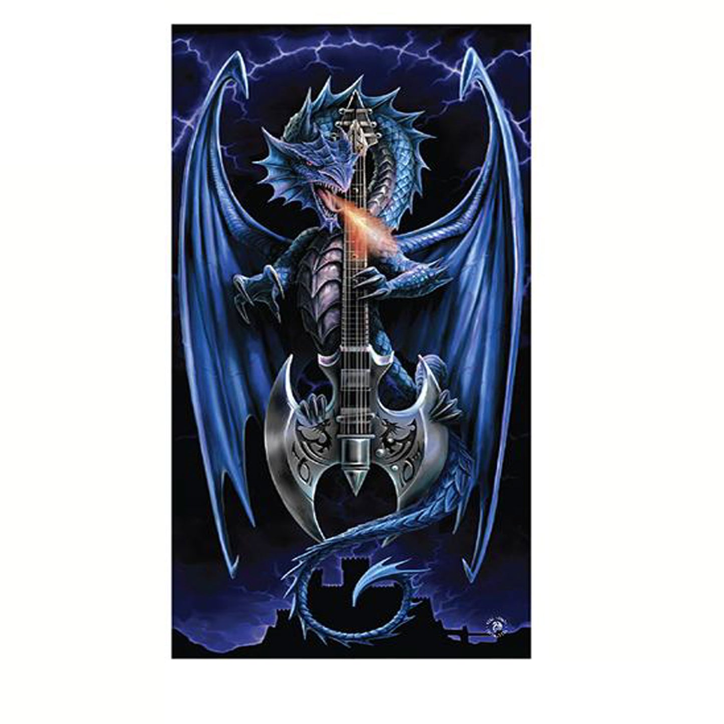 Anne Stokes Power Chord Beach Towel