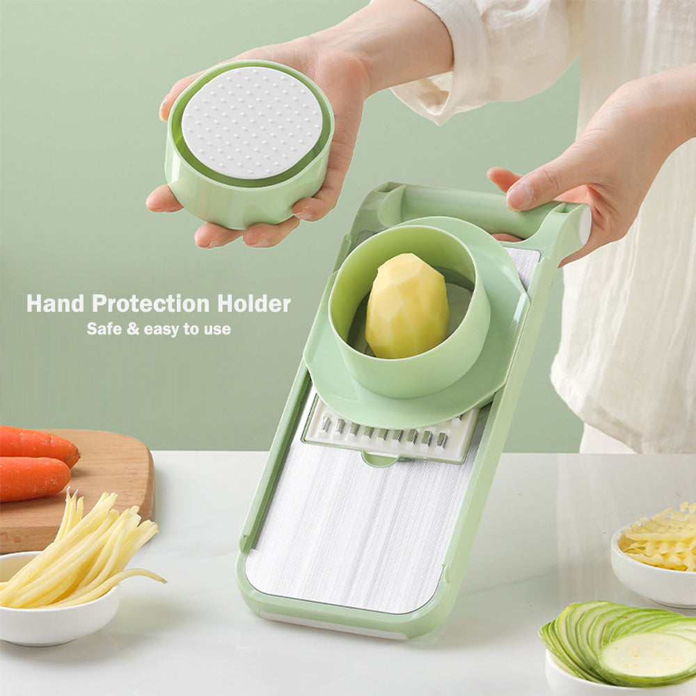 Vegetable Stainless Steel Chopper Multifunctional Food Slicer with Container Crusher Food Processor Pro Onion Grater Carrot Cutter