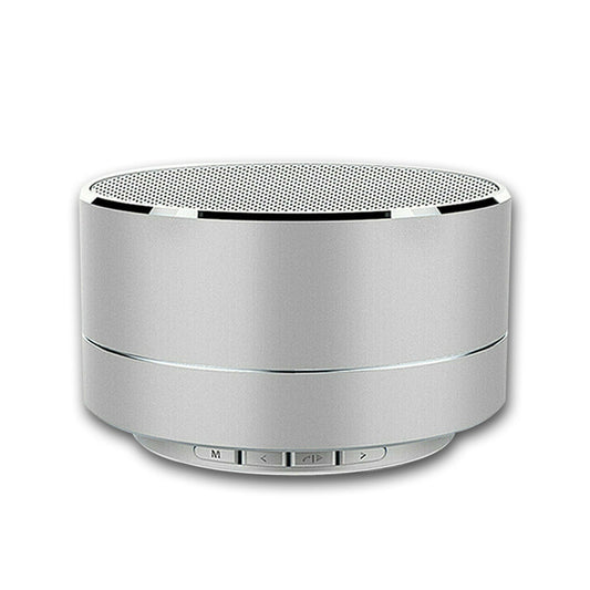 Bluetooth Speakers Portable Wireless Speaker Music Stereo Handsfree Rechargeable (Silver)