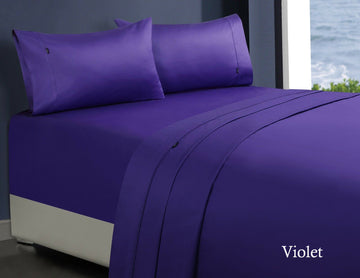 1000tc egyptian cotton sheet set 1 king violet