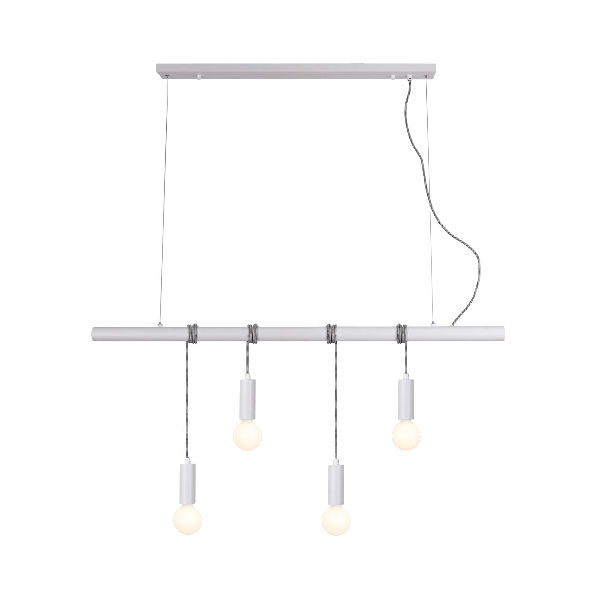 Bikkel 4 Lights Pendant Light - White