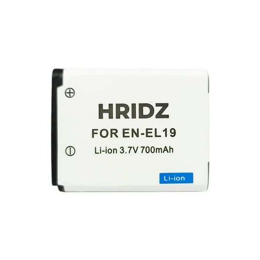 Hridz EN-EL19 Battery for Nikon Coolpix S Series Cameras for S5200 S5300