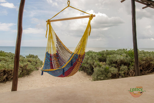 Mexican Hammock Swing Chair in Confeti