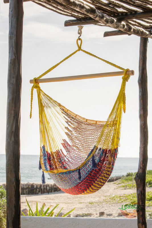 Mexican Hammock Swing Chair in Confeti