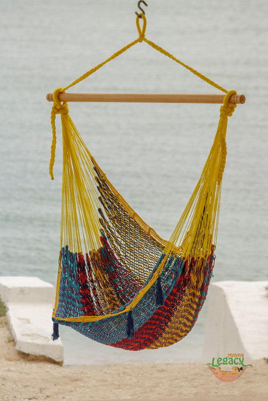 Mexican Hammock Swing Chair in Confeti