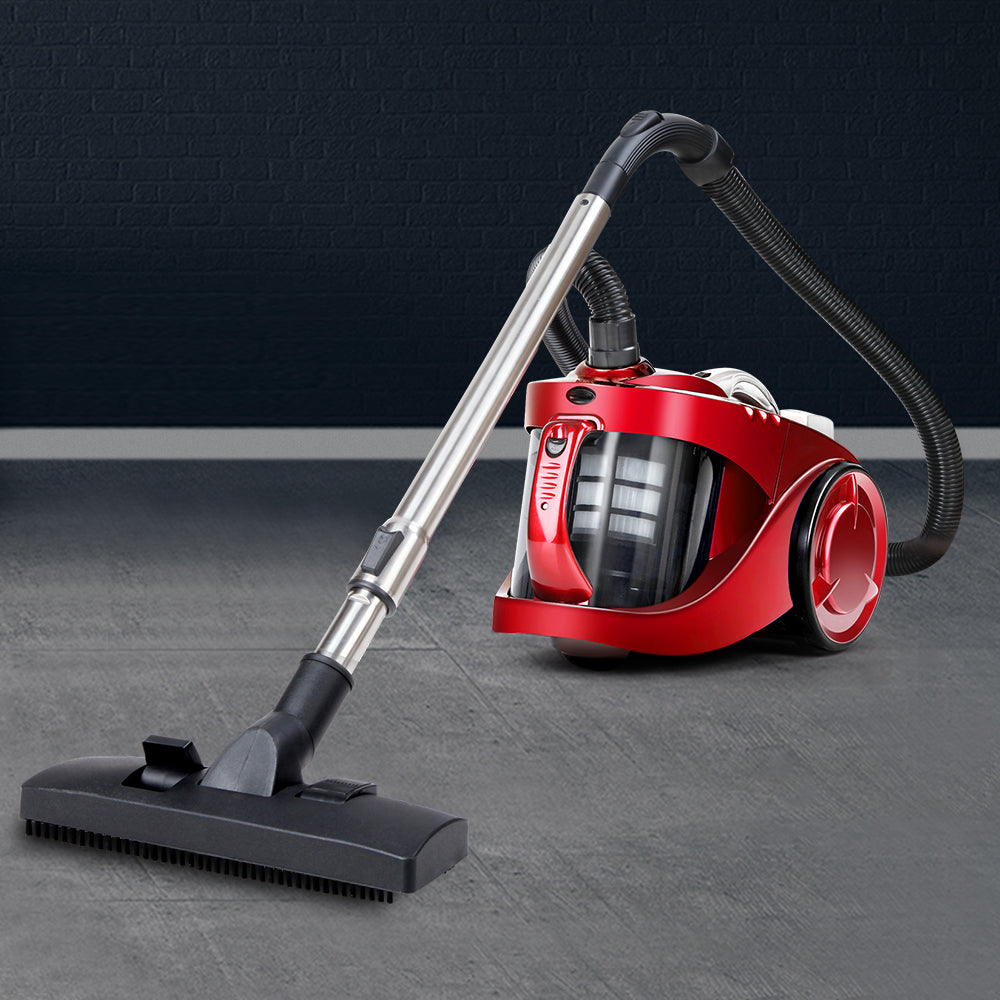 Devanti 2200W Bagless Vacuum Cleaner Red