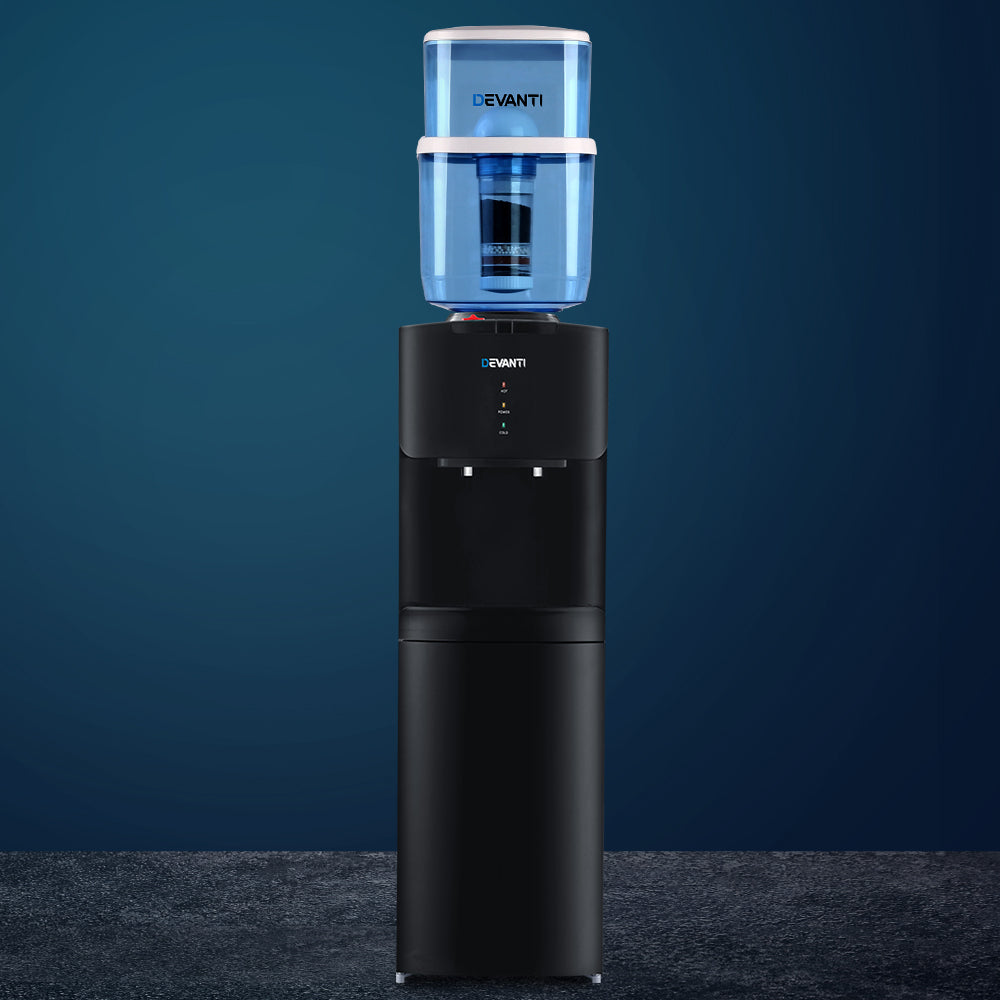Devanti Water Cooler Dispenser Stand 22L Bottle Black