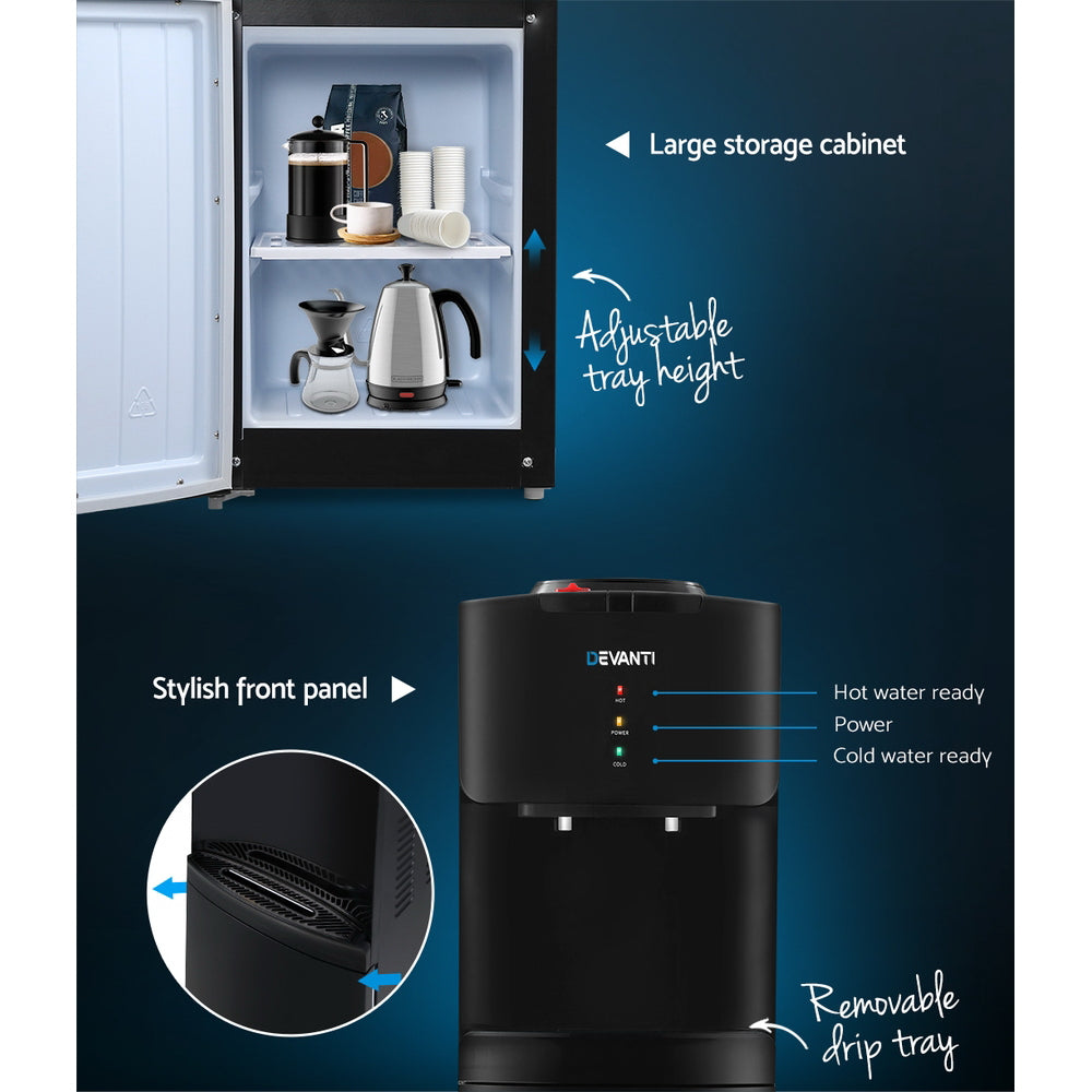 Devanti Water Cooler Dispenser Stand Black
