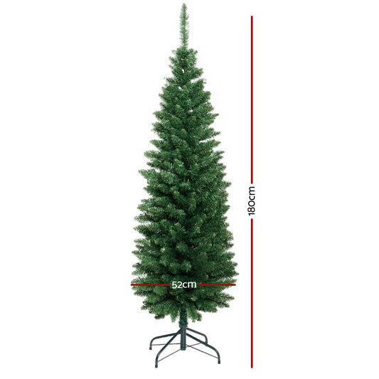 Jingle Jollys Christmas Tree 1.8m Xmas Tree Decorations Green 300 Tips