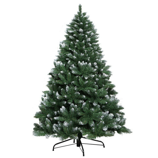 Jingle Jollys Christmas Tree 1.8m Snowy Xmas Tree Decoration 800 Tips