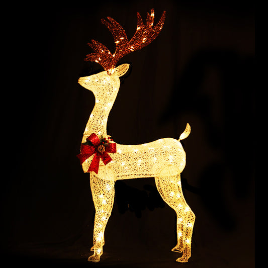 Jingle Jollys Christmas Lights 150cm Reindeer 100 LED Decorations