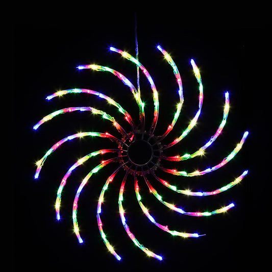 Jingle Jollys Christmas Lights 50cm Spin 128 LED� Decorations