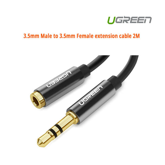 UGREEN 3.5mm Male to 3.5mm Female extension cable 2M (10594)