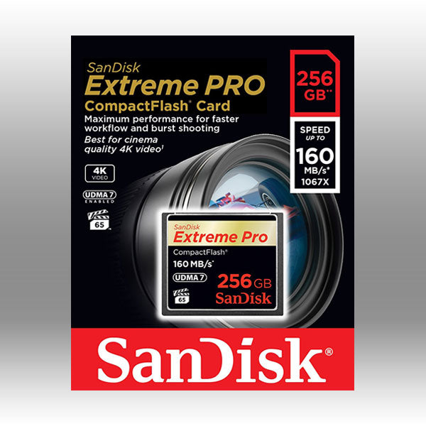 SanDisk Extreme Pro CFXP 256GB CompactFlash 160MB/s (SDCFXPS-256G)