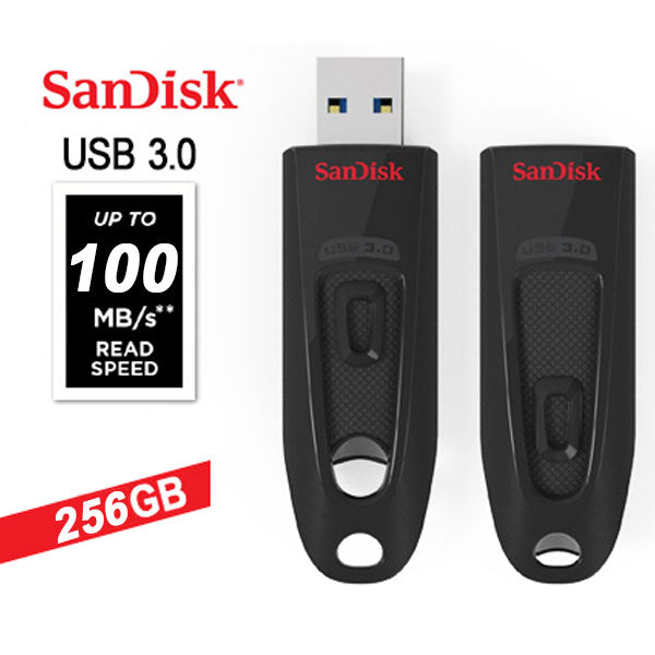 SANDISK 256GB  ULTRA CZ48 USB 3..0 FLASH DRIVE (SDCZ48-256G)